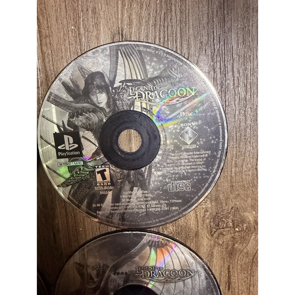 The Legend of Dragoon (PlayStation 1, Complete 4-Disc Set)